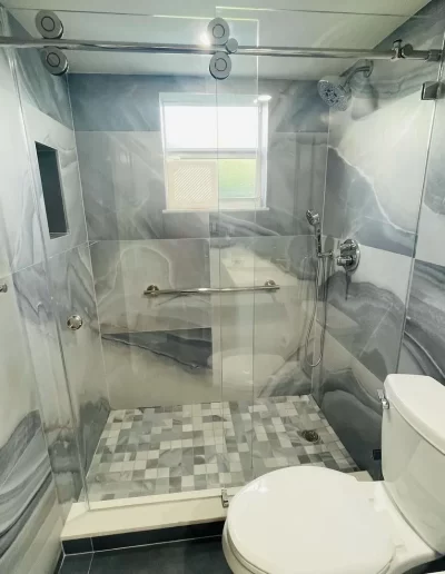 brushed nickel sliding glass shower doors