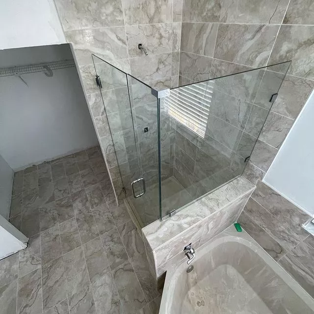 custom 90 degree frameless glass shower door custom 90 degree frameless glass shower door