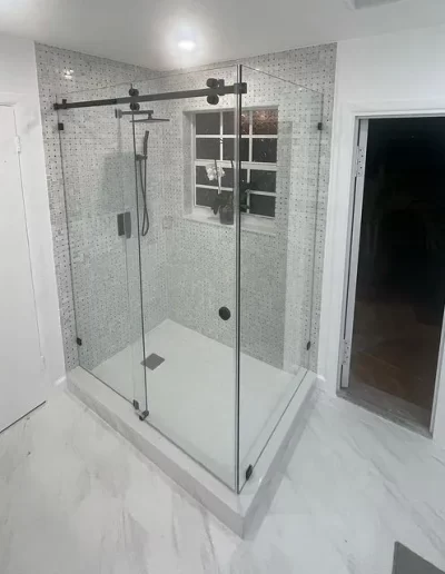 glass shower sliding systems